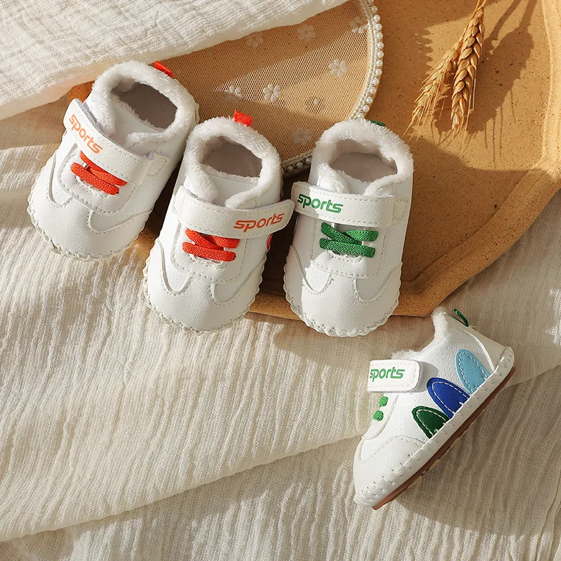 Winter Warm Cotton Plush Comfort Baby Soft Sole Walking Shoes Cute Newborn Antiskid Casual Shoes Kids Sneakers Zapatos Bebe Niño