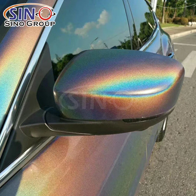 

Радужная голографическая пленка для авто с эффектом лазерной голографии, меняющая цвет, с блестками и алмазным глиттером, для оклейки кузова автомобиля