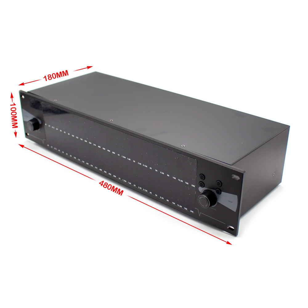 EQ-888 2U Dual Spectrum Audio Equalizer Digital 31 Band Audio Digital Efek DSP Equalizador Prosesor Tahap KTV Sistem Suara