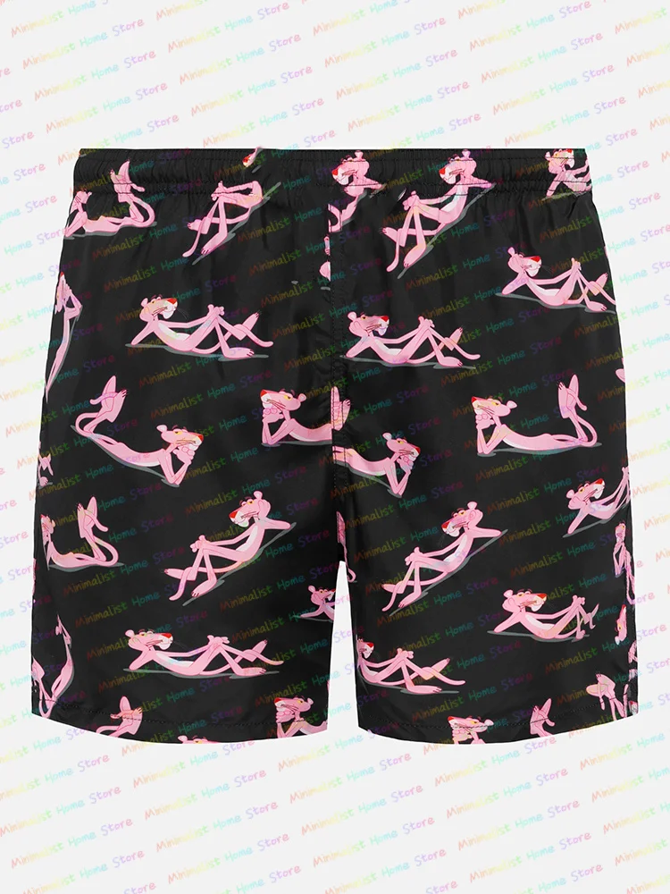 

The Pink Panther Pattern Shorts Summer New Sports Short Pants For Adult/Kids Mesh Breathable Shorts Beach/Swimming/Surf Shorts