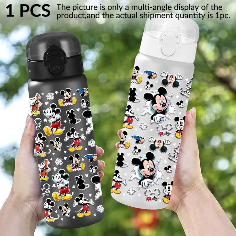 قطعة واحدة من زجاجة ميكي ماوس ديزني، نمط دونالد داك 26 أونصة، كوب ماء رياضي خارجي هدية عيد ميلاد/العودة إلى المدرسة #5