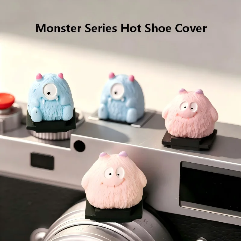 Monster Hot Shoe Cover, 3D Cartoon Hot Shoe Cap, Fun Cute Dustproof Protector, Universal Snap-On For Fujifilm Canon Sony Nikon