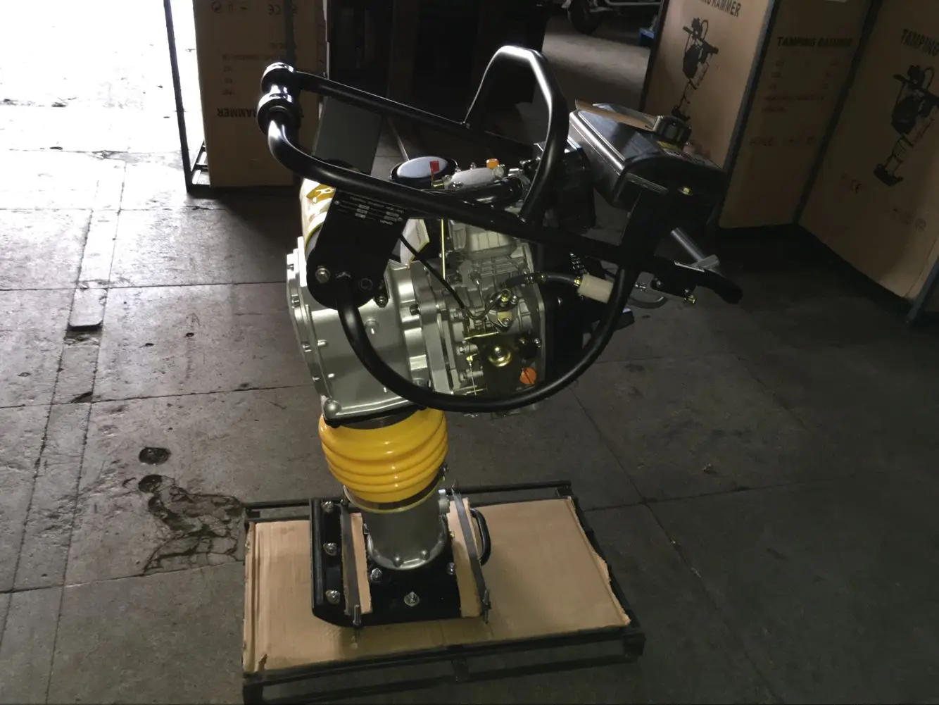 3.1Kw 4.5Hp Diesel Road Construction Stone Earth Sand Soil Impact Jumping Jack Tamper Vibrating Rammer Tamping Rammer Machine