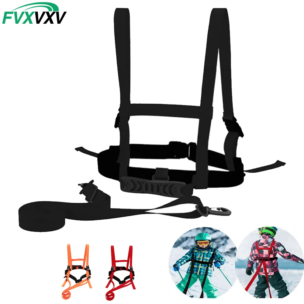 arnes-de-esqui-infantil-com-corda-ajustavel-cinto-de-treinamento-reforcado-para-skate-snowboard-patinagem-controle-de-velocidade-e-seguranca