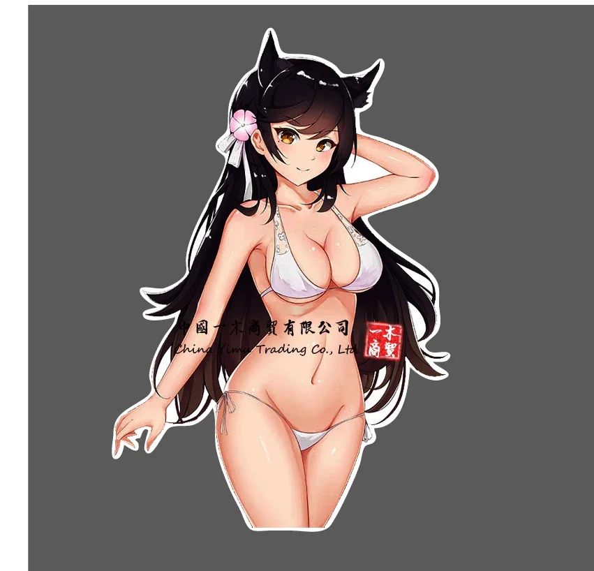 Three Ratels Hentai Waifu Anime Atago Azur Lane Cute Sexy Girl Stickers for Car Sticker Motorcycauto Decor