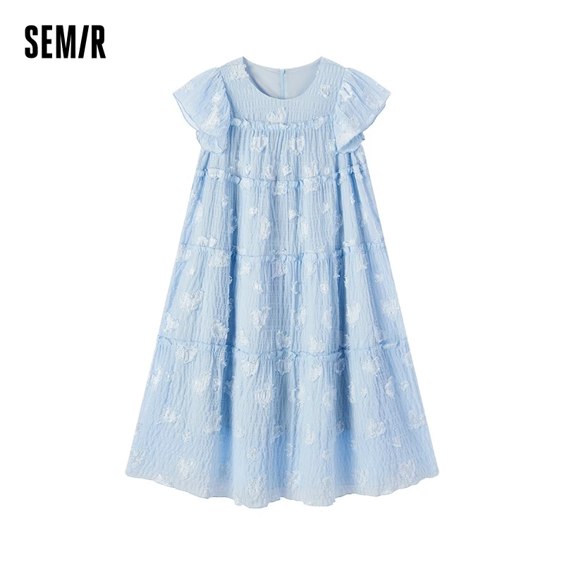 Semir Women Dresses Design-Oriented Loose-Fitting 2024 Summer New Arrival Cake-Like Skirt Romantic And Sweet Style Skirts Women