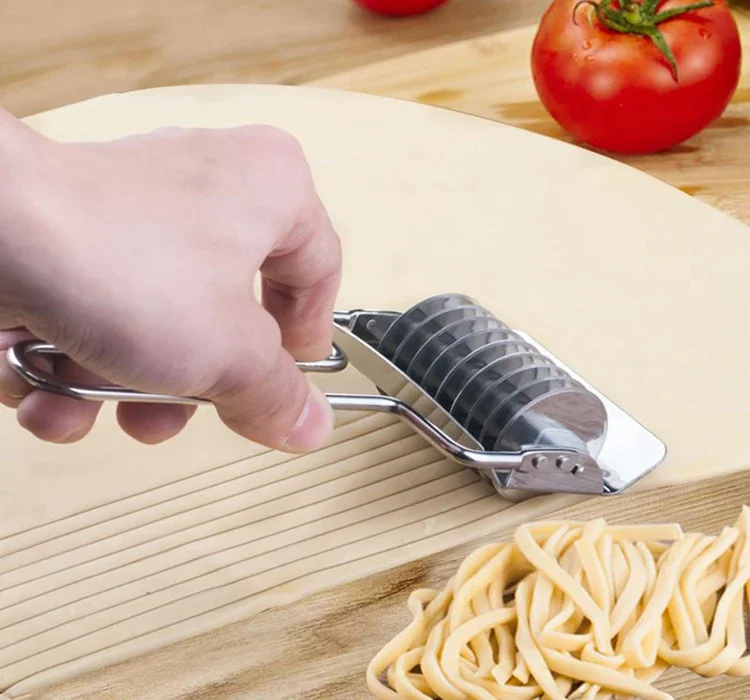 Stainless steel household manual noodle press hand knife more pasta machine multi-function rolling pin shredder chopped spices