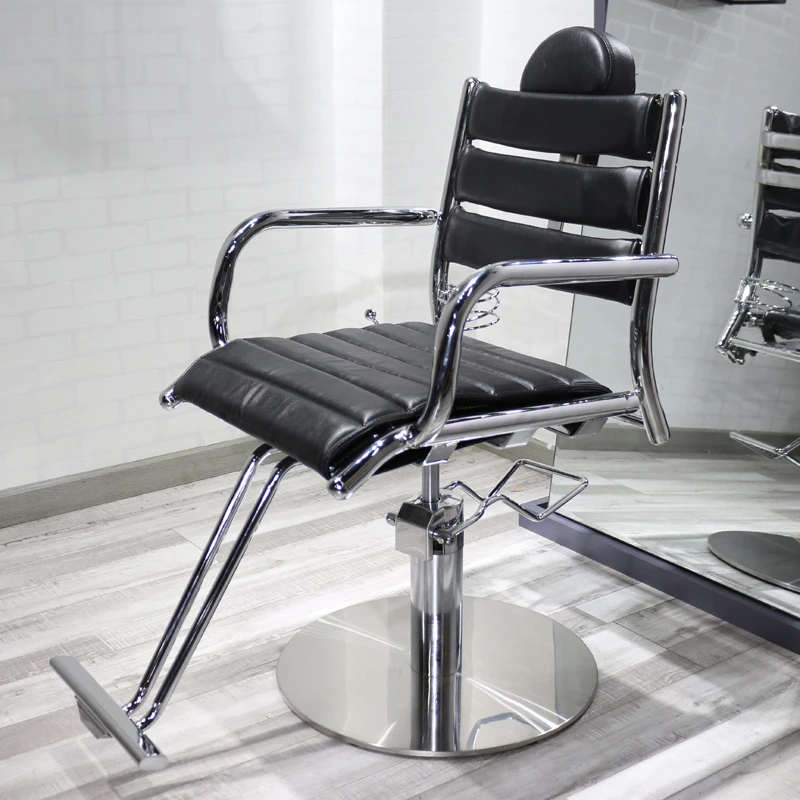 

Hairdresser Chair Auxiliary Cart Salon Work Wheel Pedicure Pink Hair Stylist Chaise De Coiffure Esthetician Reclining Barber