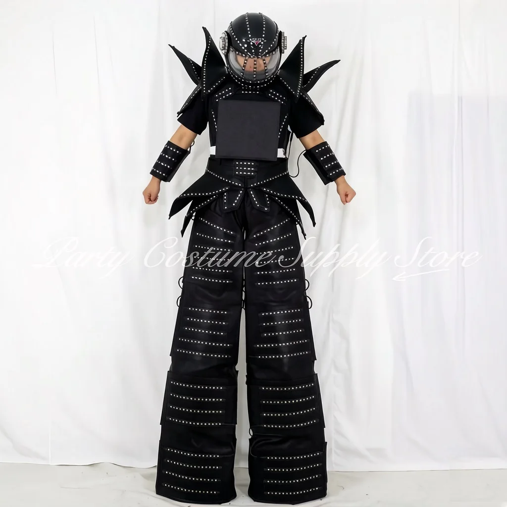 LED Light Costume with Multiple modes DJ Electronic Music Party Show Hot LED Robot Stilts Walker Suit Full Color Pixel