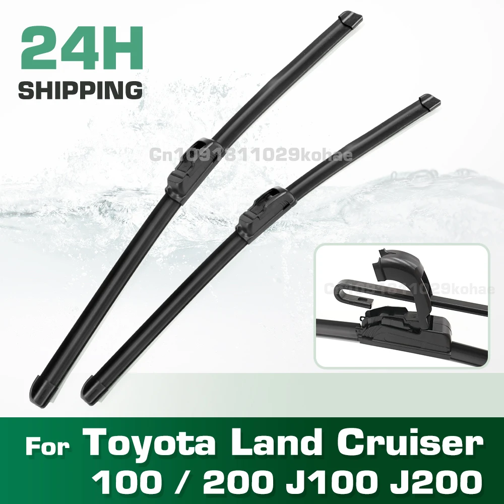 GREATROAD Wiper LHD&RHD Front Wiper Blades Set For Toyota Land Cruiser 100 / 200 J100 J200 Windshield Windscreen Window 24