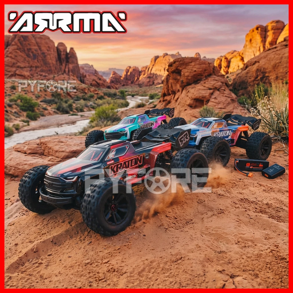 

Arrma Kraton Fast 1/16 Electric Remote Control Truggy Brushless Motor 4x4 Off Road Big Foot Basher Car Adult Gift 3S Power Ready
