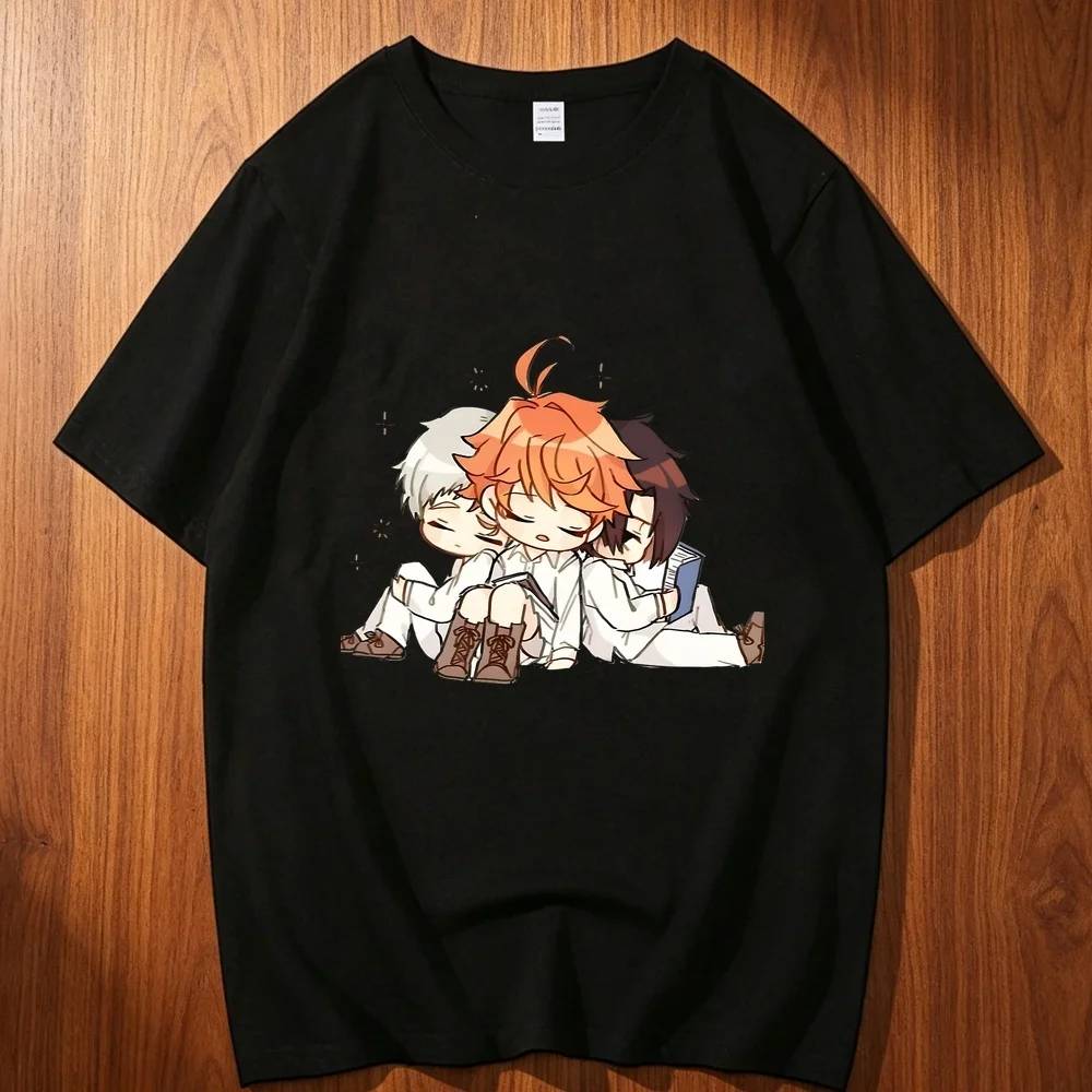the Promised Neverland cotton t shirt teen Gothic streetwear Y2k Vintage Breathable streetwear Gothic Grunge Graphic 2000s