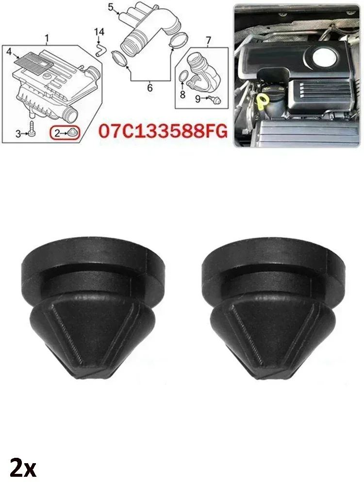 2/4pcs motorová nafta motor kapota kapuce vzduch příjem filtr průchodka buffer polštářek 07C133588 07C133588P 07C133588G auto příslušenství