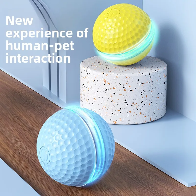 Indestructible Honeycomb Rubber Electric Dog Ball Automatic Self Jumping Rolling Interactive Chew Resistant Toy for Dogs - view 3