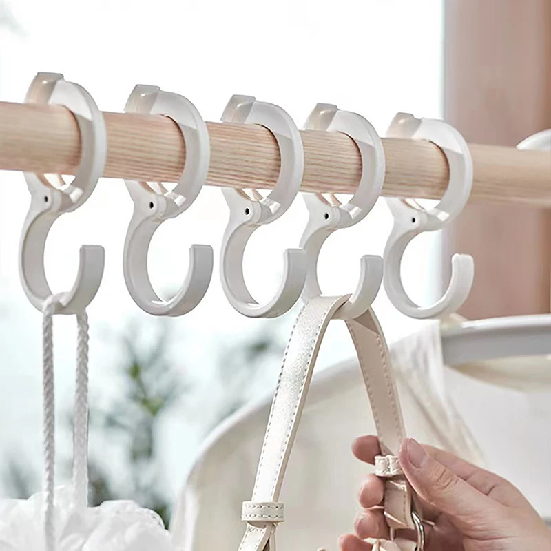 S Shape Hooks Multifunctional Wardrobe Bathroom Kitchen Hook Portable Storage No Punching Hooks For Hanging view 2