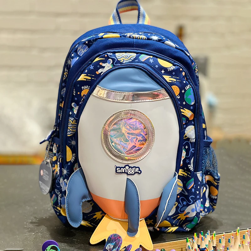 Genuine Australian Smiggle Student Backpack Cool Children Stationery Student Backpack Lunch Bag Pencil Case Student Gift