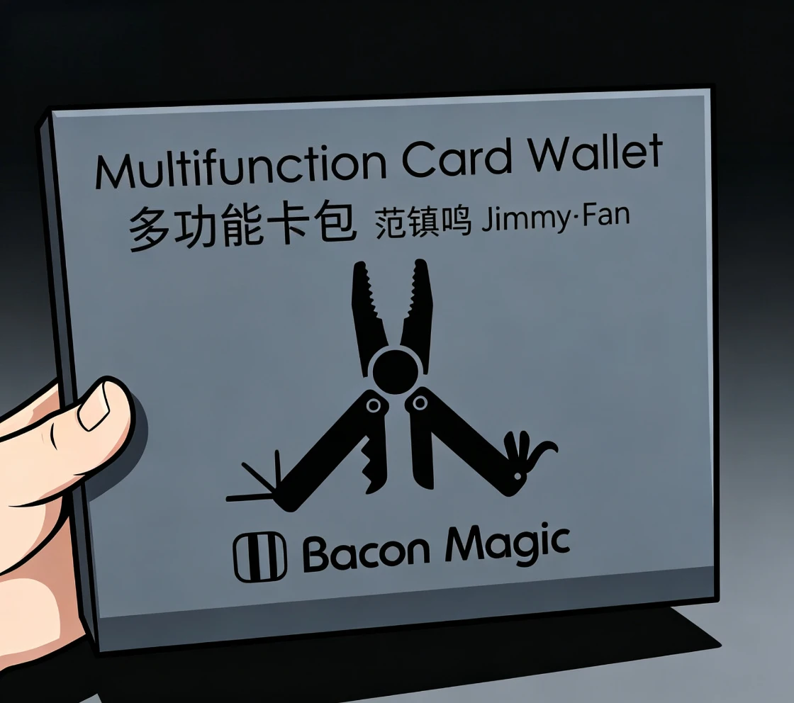 Multifunction Card Wallet Jimmy Fan Peek Object To Wallet Switch Mentalism Sleight of Hand Leather Wallet Magic Gimmick Tricks