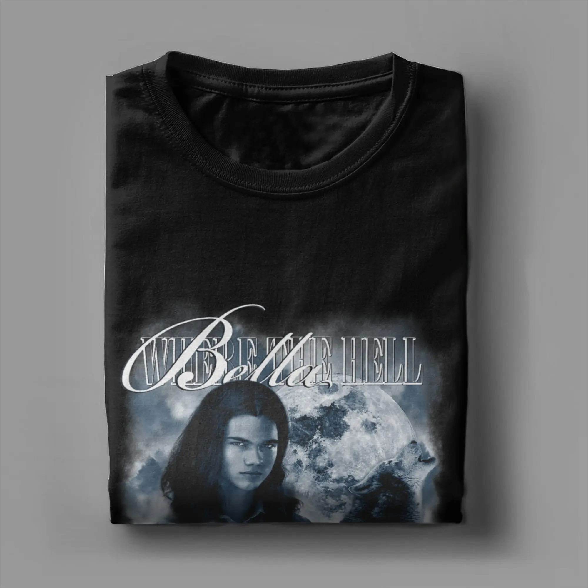 Twilight Saga Retro Jacob Wolf Moon Loca Movie T-Shirt Summer T-Shirts 100% Cotton Crew Neck Oversized Tees Short Sleeve Tops