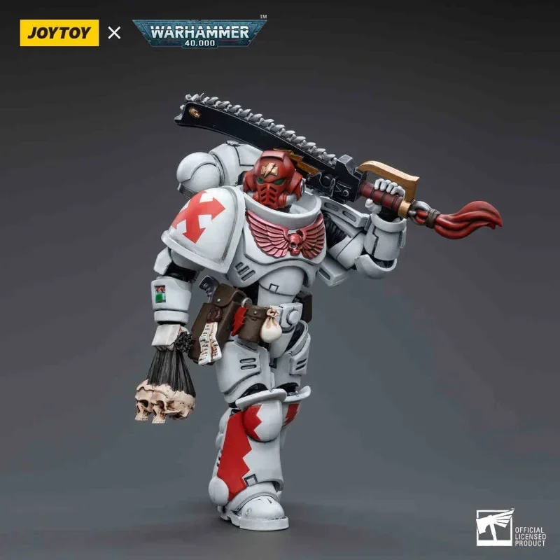 

JOYTOY 40k 1/18 Фигурки Белые шрамы Капитан Корсаррохан Штурмовой интерcessor Боевой велосипед Аниме Военные игрушки