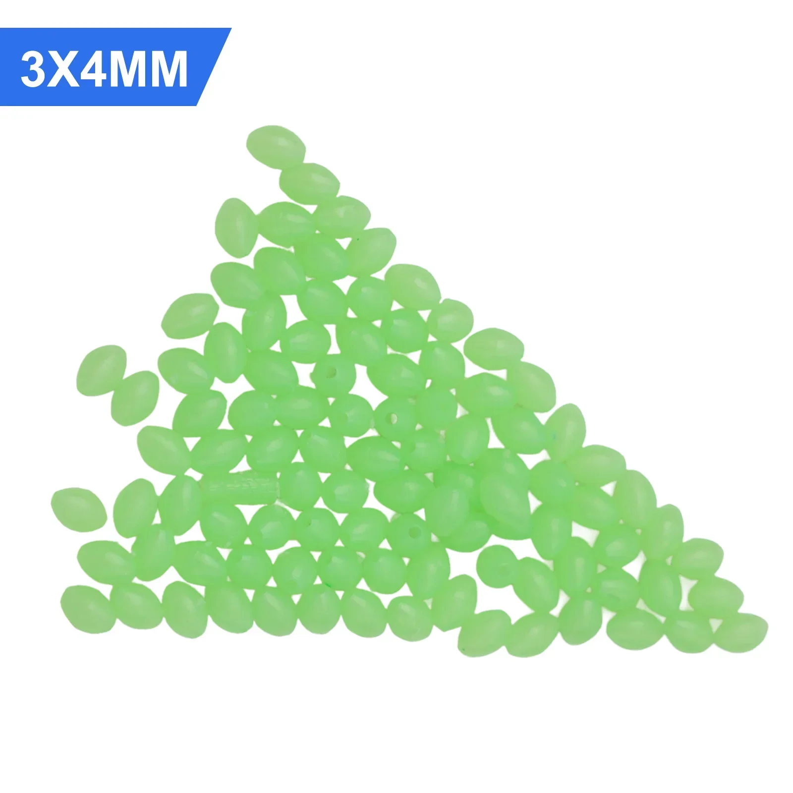 Useful Practical Fishing Beads Green 100PCS 6/8mm Balls Carp Floating Luminous Soft Stoppers Tackles Accessory