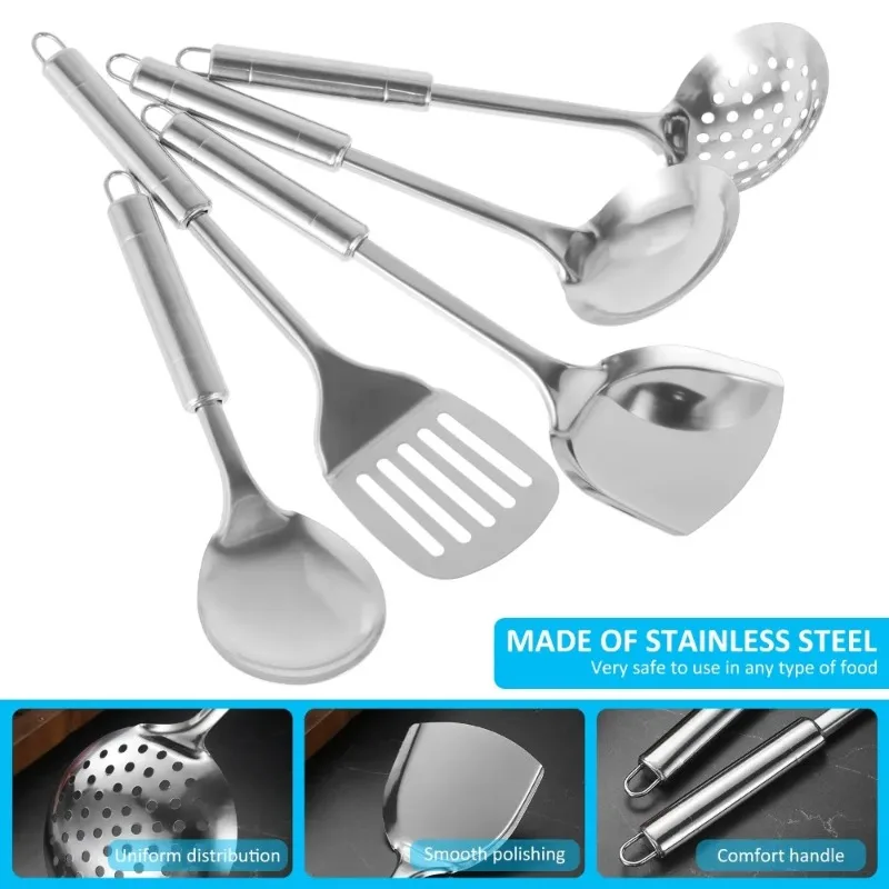 

Thickened stainless steel shovel, leaky spoon, soup spoon, leaky shovel, household stir fry shovel, kitchen utensils