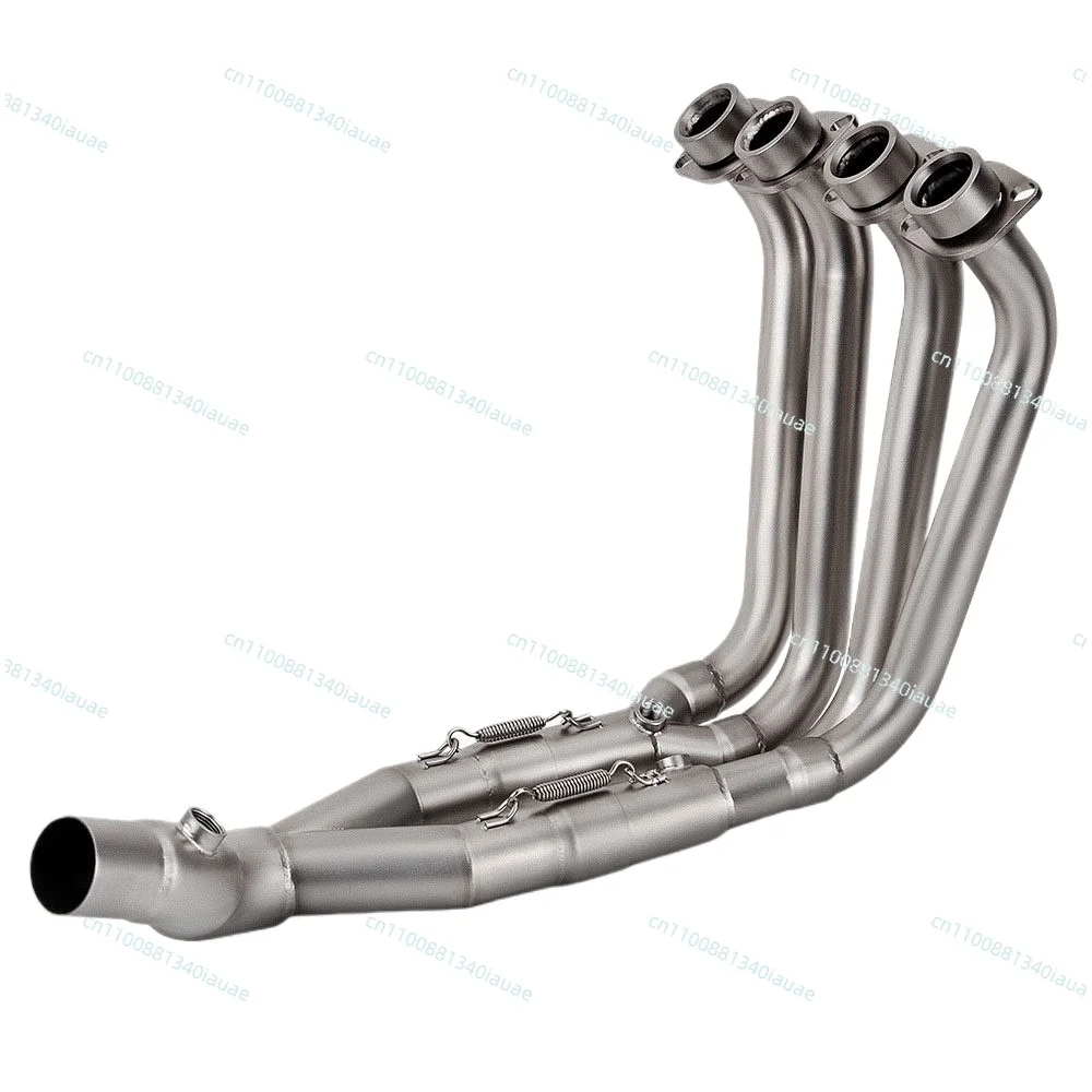 Motorcycle Modified Exhaust, Modified Front Section, Stainless Steel Front Section Connected To The Original Car