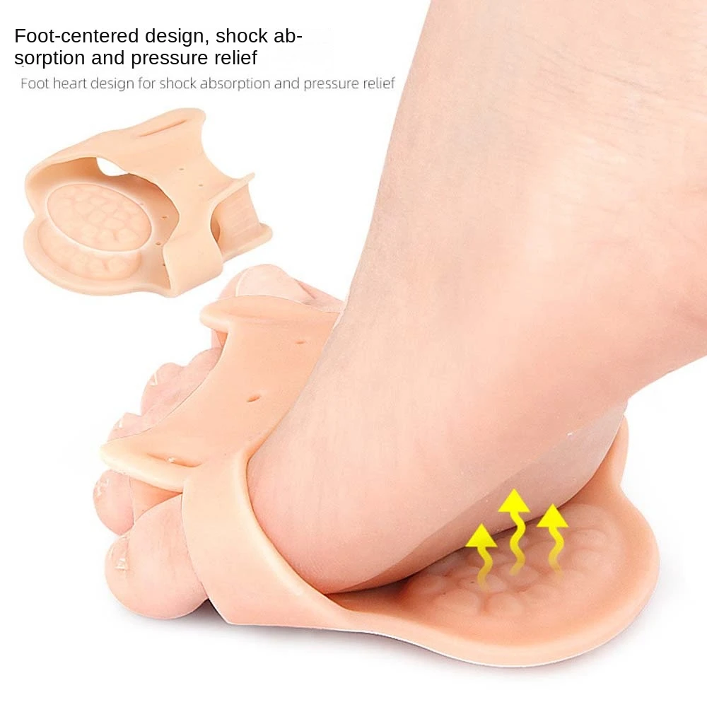 Thumb Valgus Adjuster Toe Separators Pads Toe Orthotics Brace Shock Absorption Feet Valgus Corrector Thicken Half Yard Insoles