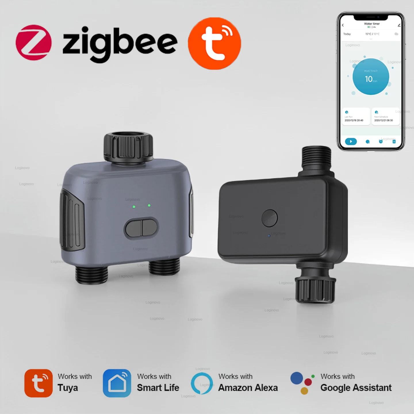 Tuya Zigbee Watering Timer Smart Irrigation Watering System Sprinkler Timer Garden Sprinkler Drip Irrigation System Smart Life