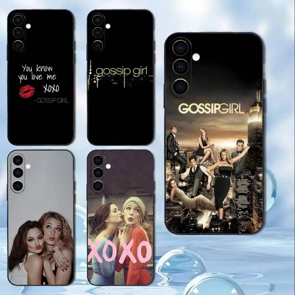 

G-Gossip G-Girl Phone Case For Samsung Galaxy A91,80,73,72 ,71,53,52,32 ,31,22,21s,20,Soft Black Case