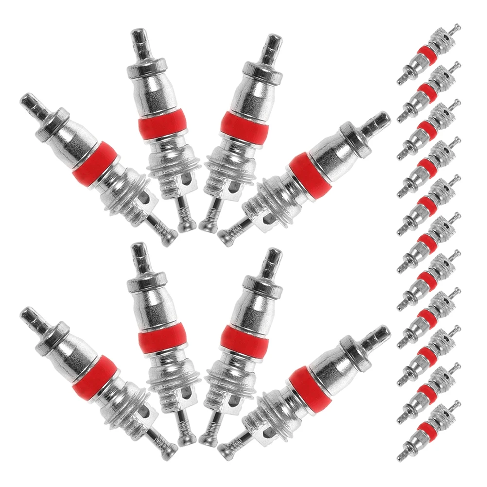 

200pcs Tire Valve Core Replacement Zinc Alloy Durable Leak Prevention Car Truck Bike Repair Tools Valve Stem Core Removal Easy