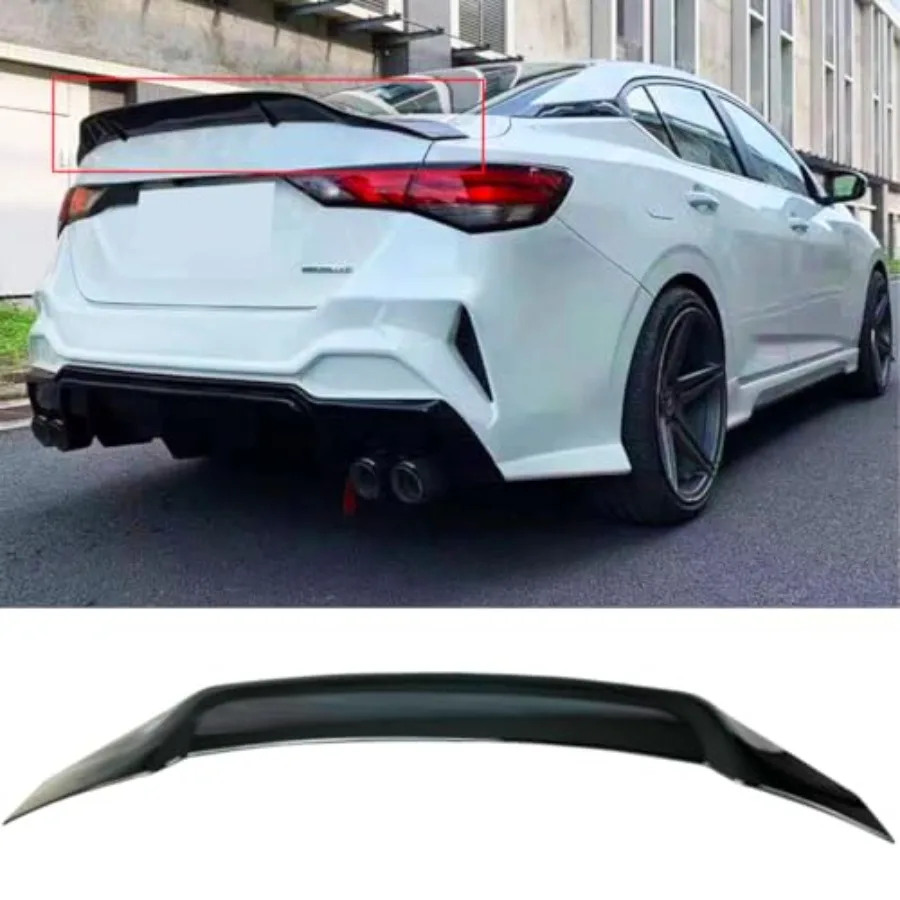 

for 20202025 Nissan SENTRA Gloss Black RS Style HIGHKICK Trunk Spoiler Wing LID
