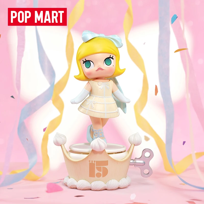 POPMART Spot genuino celebra este momento Pop Mart figuras de la serie del 15. ° aniversario caja ciega regalo de cumpleaños figuras exquisitas