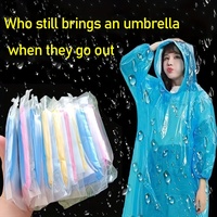 5/10pcs Portable Emergency Raincoats for Hiking, Travel, Camping, and Cycling, Outdoor Emergency Gear, Compact Durable Rainwea