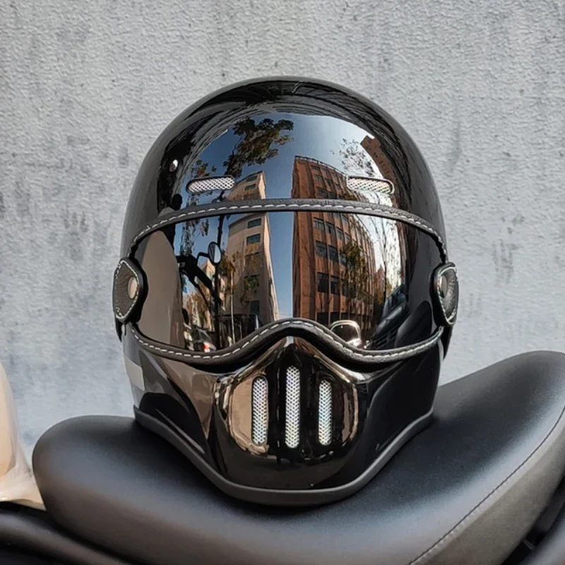 ORZ мотоциклетный анфас ретро шлем в стиле Токио мотоцикл Casco Moto Япония TT шлемы из стекловолокна с прозрачным козырьком