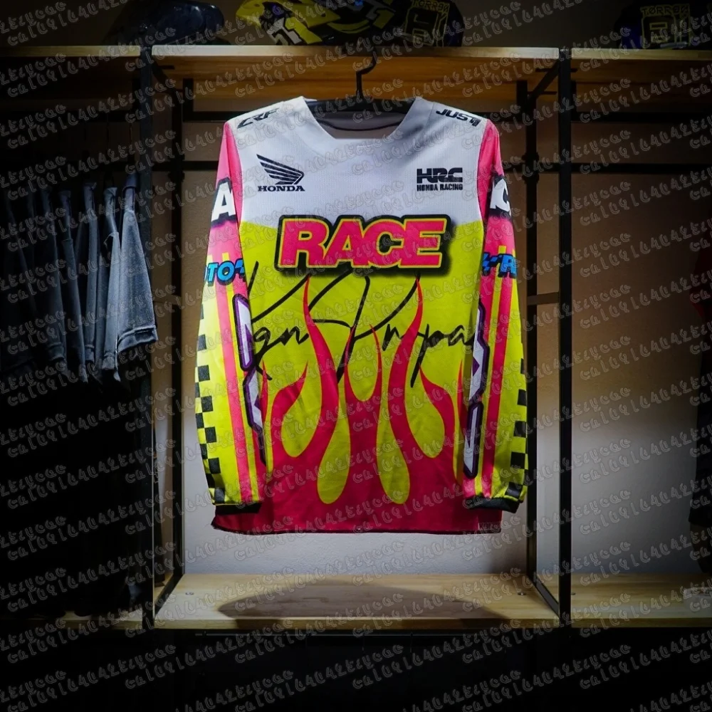 

Honda, осень 2021, новинка с круглым вырезом и длинными рукавами для мужчин, любителей мотоциклетных гонок, большие спортивные красочные длинные рукава