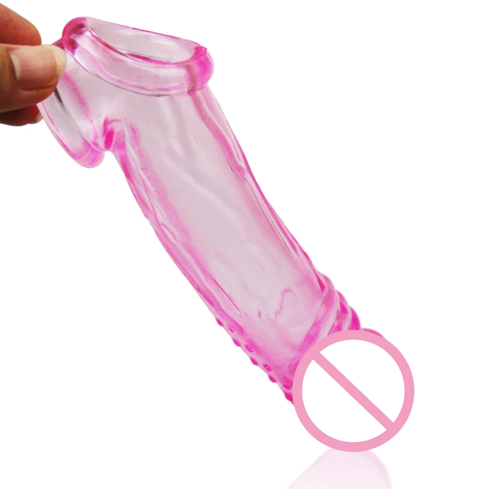 Enlarge Penis Sleeves Bold Delay Condom For Men Lasting Cock Ring Sex Toys For Man Adult Reusable Impotence Extend sizeDildo view 6