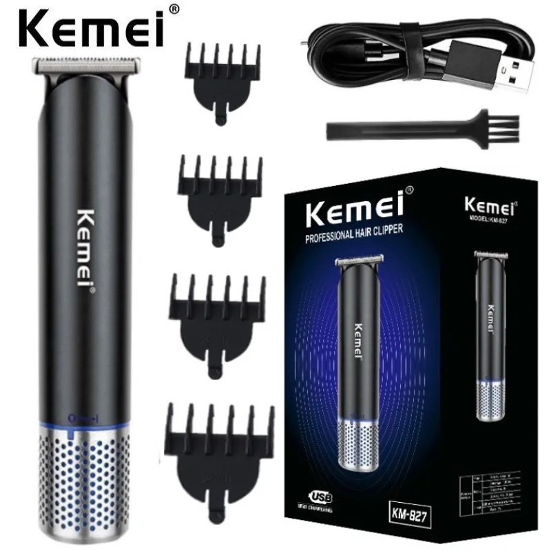 Kemei Electric Hair Cutting Machine Tube Hair Trimmer Rechargeable Clipper Shaver Baby Professional Ultra-Quiet Styling Tools