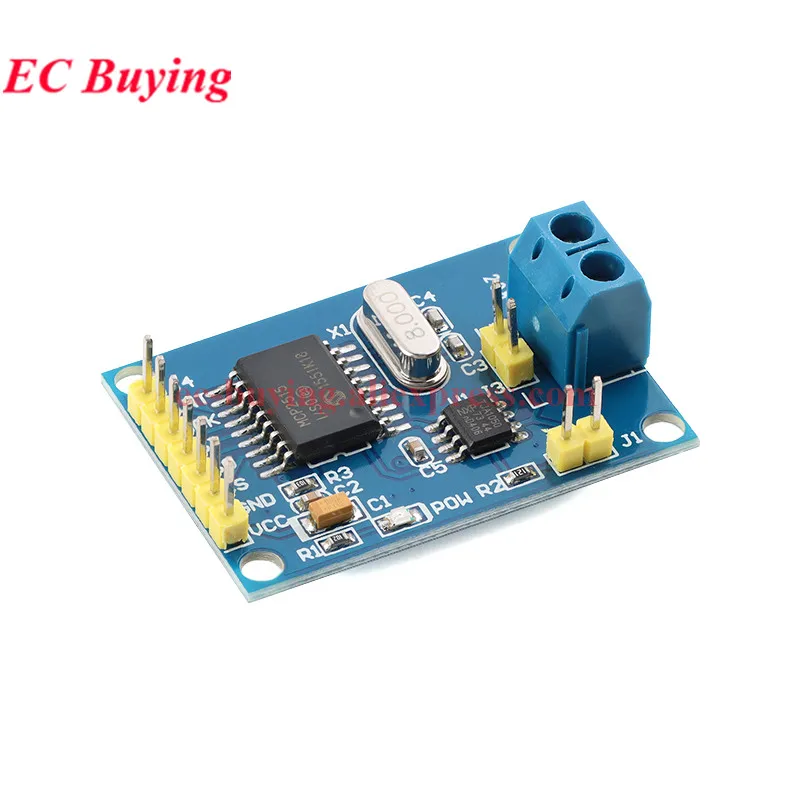 10Pcs/1pc MCP2515 CAN Bus Module Board TJA1050 Receiver SPI Protocol For 51 MCU ARM Controller STC Microcontroller Program