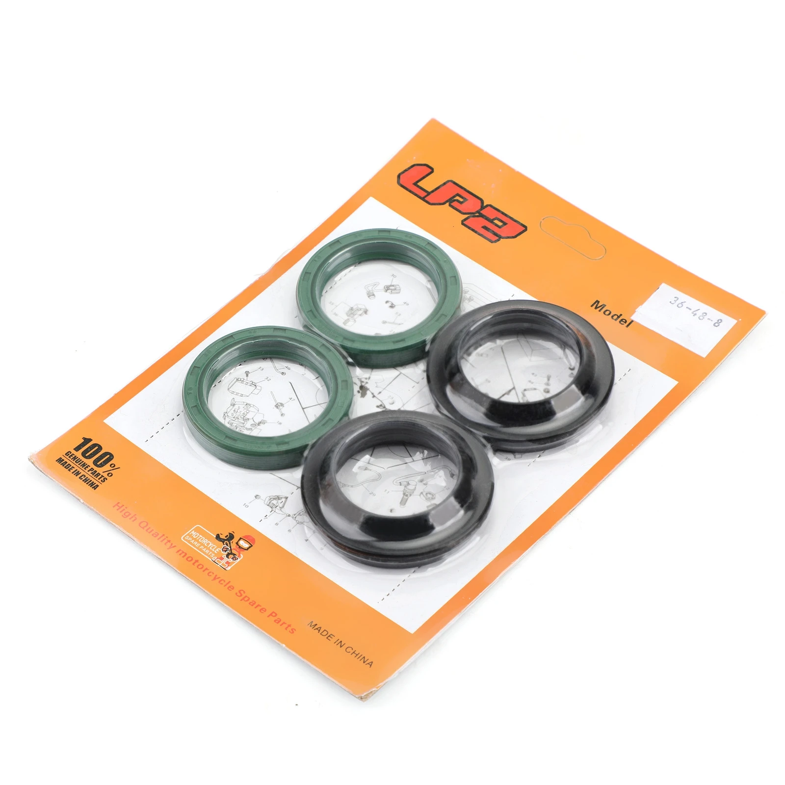 Areyourshop for Suzuki PE175 PE250 PE400 RG250W 1977-1984 Front Fork Oil Seal Dust Cap Repair Rebuild Kit for Kawasaki Z650 Z750