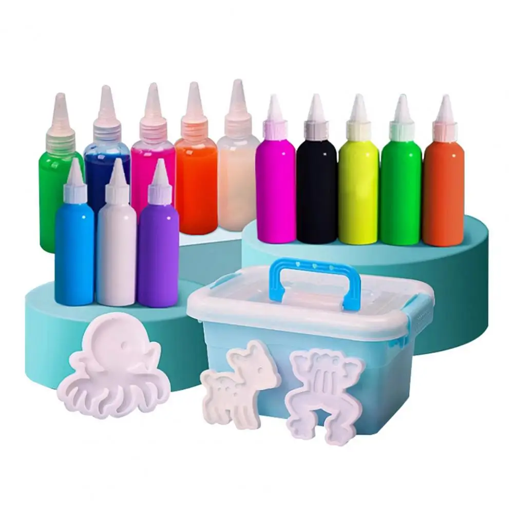 

1 Set Kids Water Elf Toy Kit with 2/4/10/12 Shape Molds Water Gel Toy DIY Handmade Water Animal Creation Kit Toddlers Boys Girls