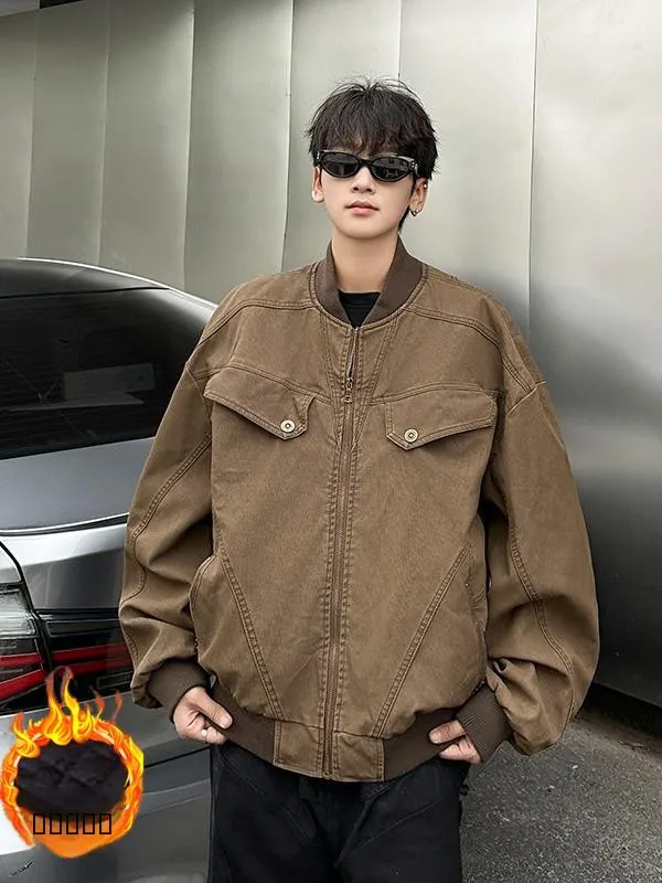 

Thiened Corduroy Workwear Jaet Men's American Cleanfit Baseball Cotton Coat Autumn Winter Cotton Clothes Jaet