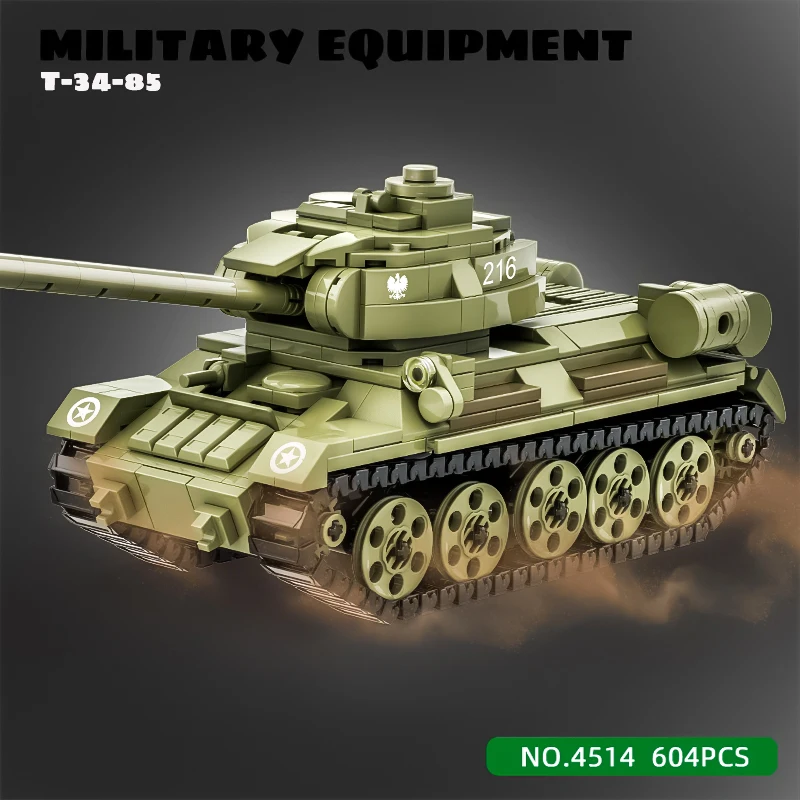 Big Max Heavy Fighter Boy Puzzle Assembly Tank Building Blocks Armored Vehicle Series Toys 2025 New Edition