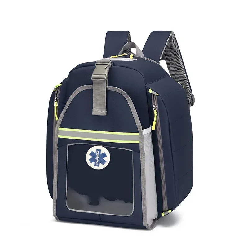 Large Capacity Waterproof AED Backpack Outdoor Medical First Aid Kits for Emergency Visits AED Storage Bag AED Equipment Bag
