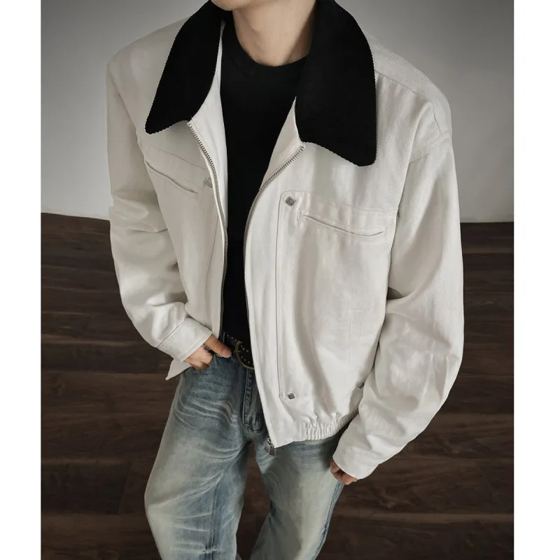 

Американская повседневная куртка из вельвета в стиле пэчворк Detroit, свободного кроя, весенняя рабочая одежда для мужчин и женщин