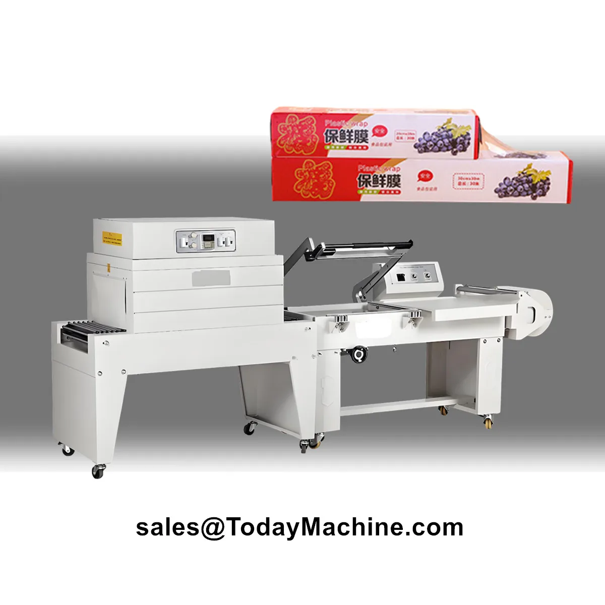 PVC POF فيلم دليل علبة كرتون مربع L بار ختم الحرارة يتقلص نفق التغليف آلة التعبئة والتغليف