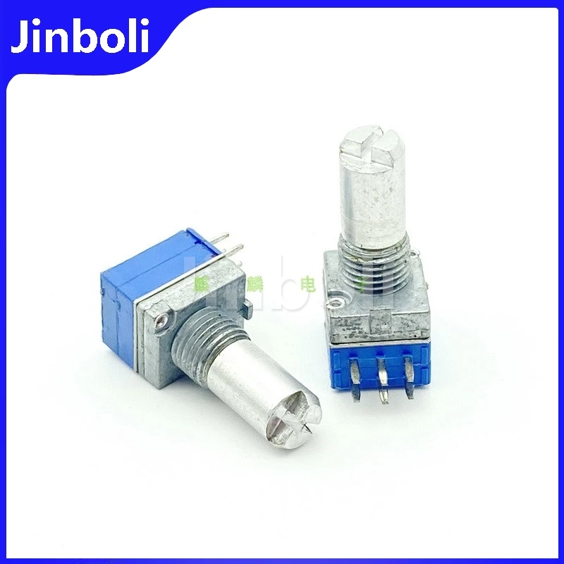 

2PCS Type 09 A50K 6Pins Dual Amplifier Audio Speaker Gain Volume Potentiometer 15mm Round Handle Stepper