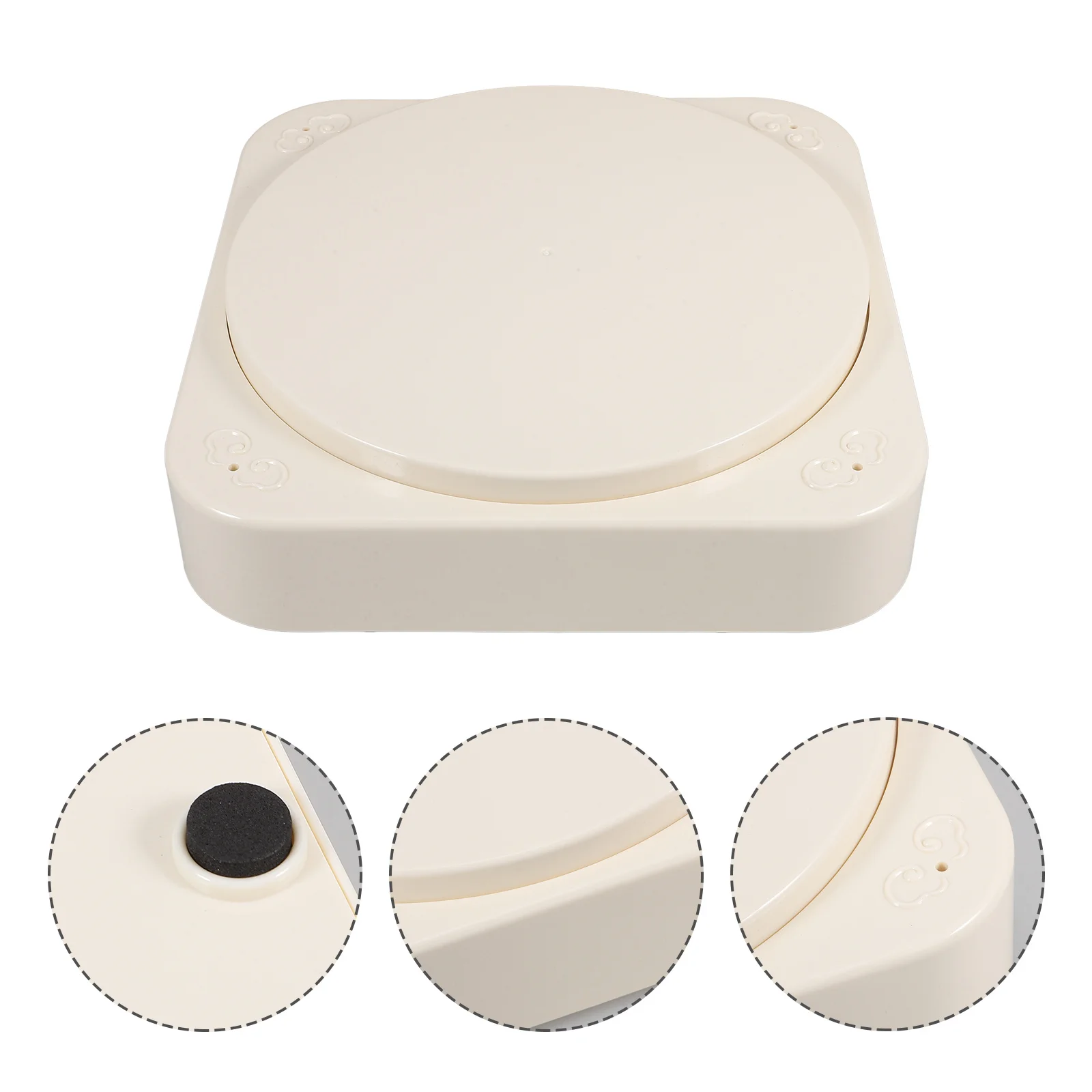 

Automatic Rotating Cupcake Stand Stylish Dessert Display Rack Built-in Music Cake Storage Rack for Wedding Birthday Party