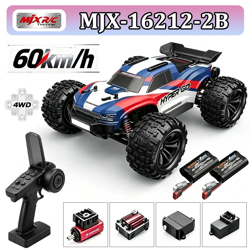 MJX Hyper Go 1/16 4WD RC Car 16212 16213 16218 60KM/H Brushless RC Racing Car 2.4G Remote Control Cars Off-Road Truck Toys