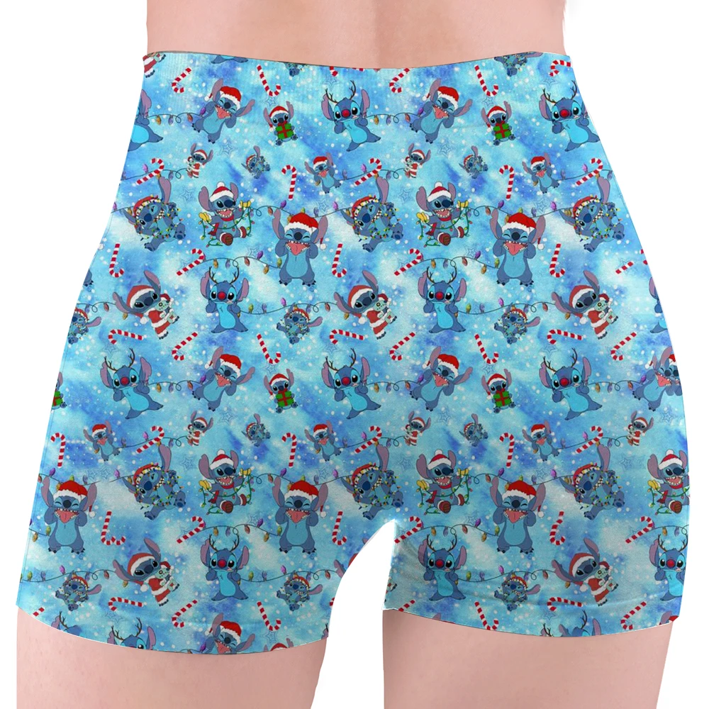 Stitch Angel High Waist and Hip Yoga Short Ladies Lift Fitness Workout Gym Pants