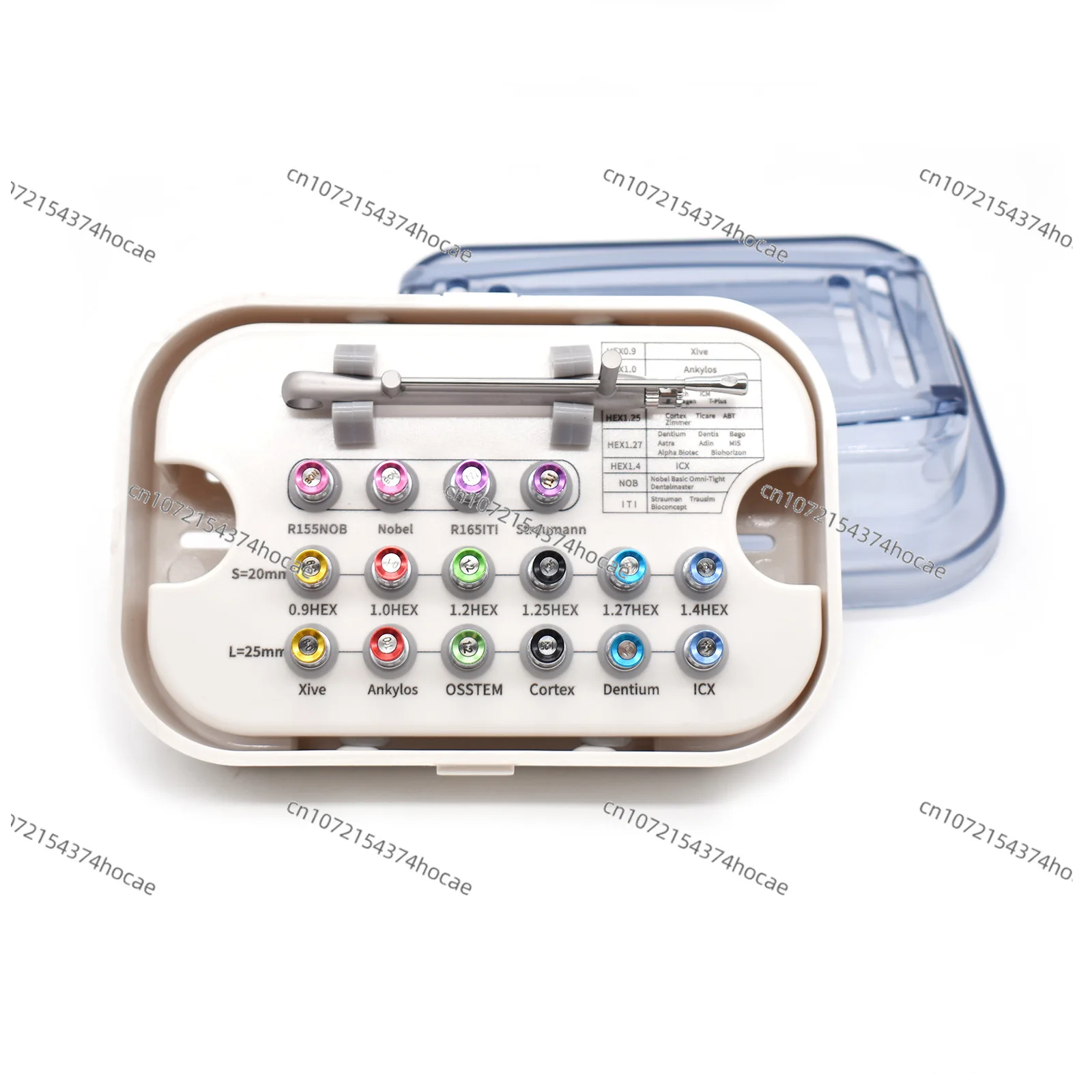 Dental implant universal tool box, multi-functional oral restoration torque wrench for Denteng